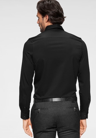 OLYMP Regular fit Overhemd in Zwart