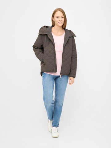 Derbe Between-Season Jacket 'Quiltby Short' in Brown