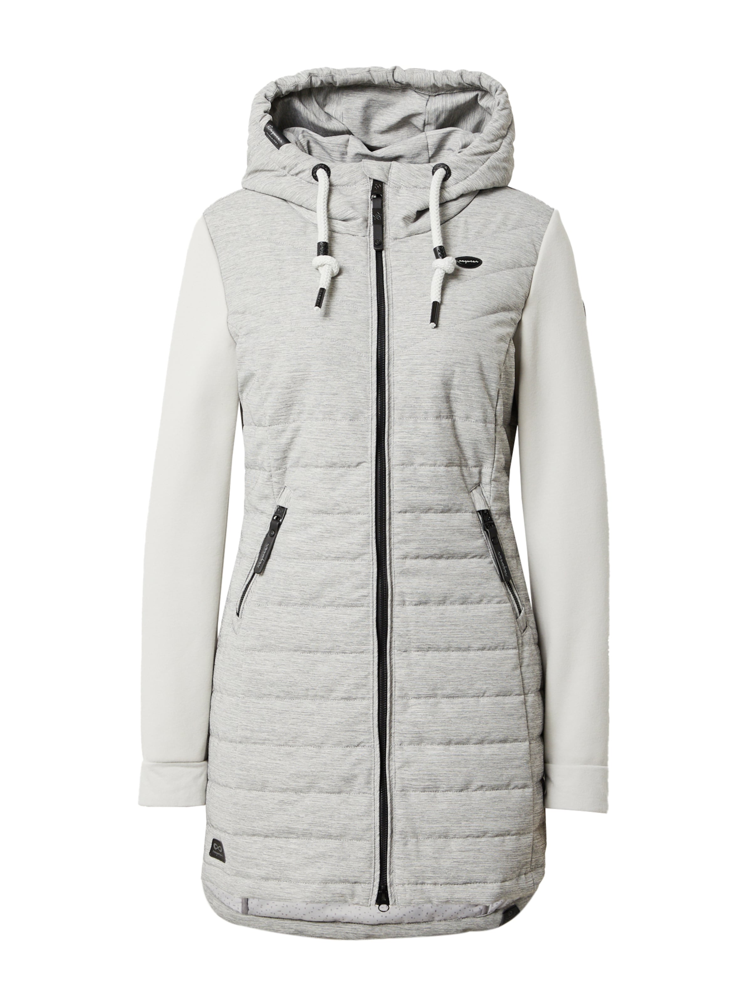Ragwear Přechodná bunda 'Lucinda' ve velikosti XS - šedý melír / bílá, Produkt