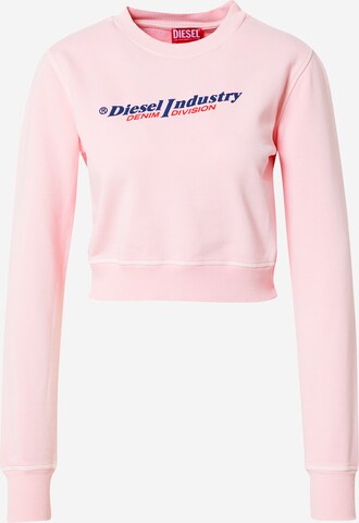 DIESEL Sweatshirt 'SLIMMY' in Pink: predná strana