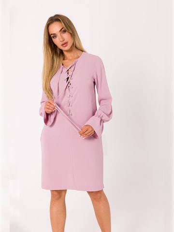 made of emotion - Vestido en rosa: frente