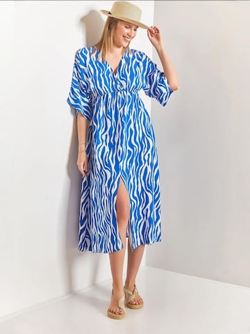 Bianco Lucci Jurk in Blauw