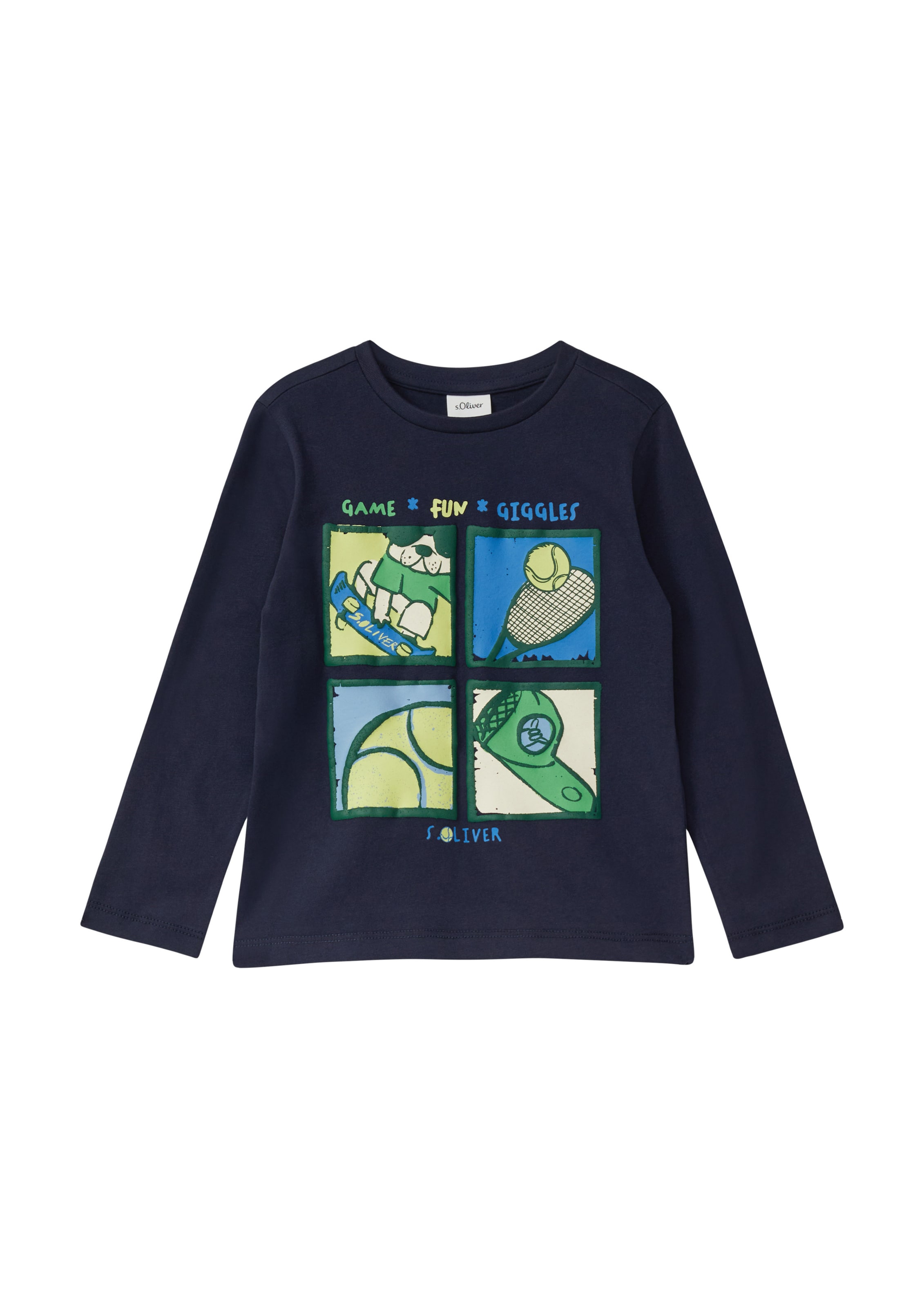 T-Shirt s.Oliver en bleu : devant