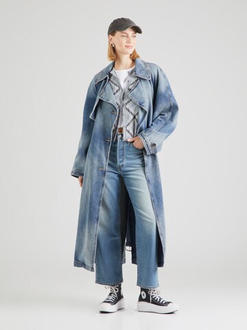 LEVI'S ® Обычный Джинсы 'RIBCAGE STRAIGHT ANKLE BLACKS IN LINEN DENIM' в Синий