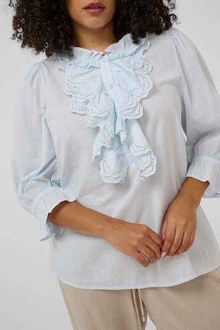 KAFFE CURVE Blouse 'KCAngli' in Blue