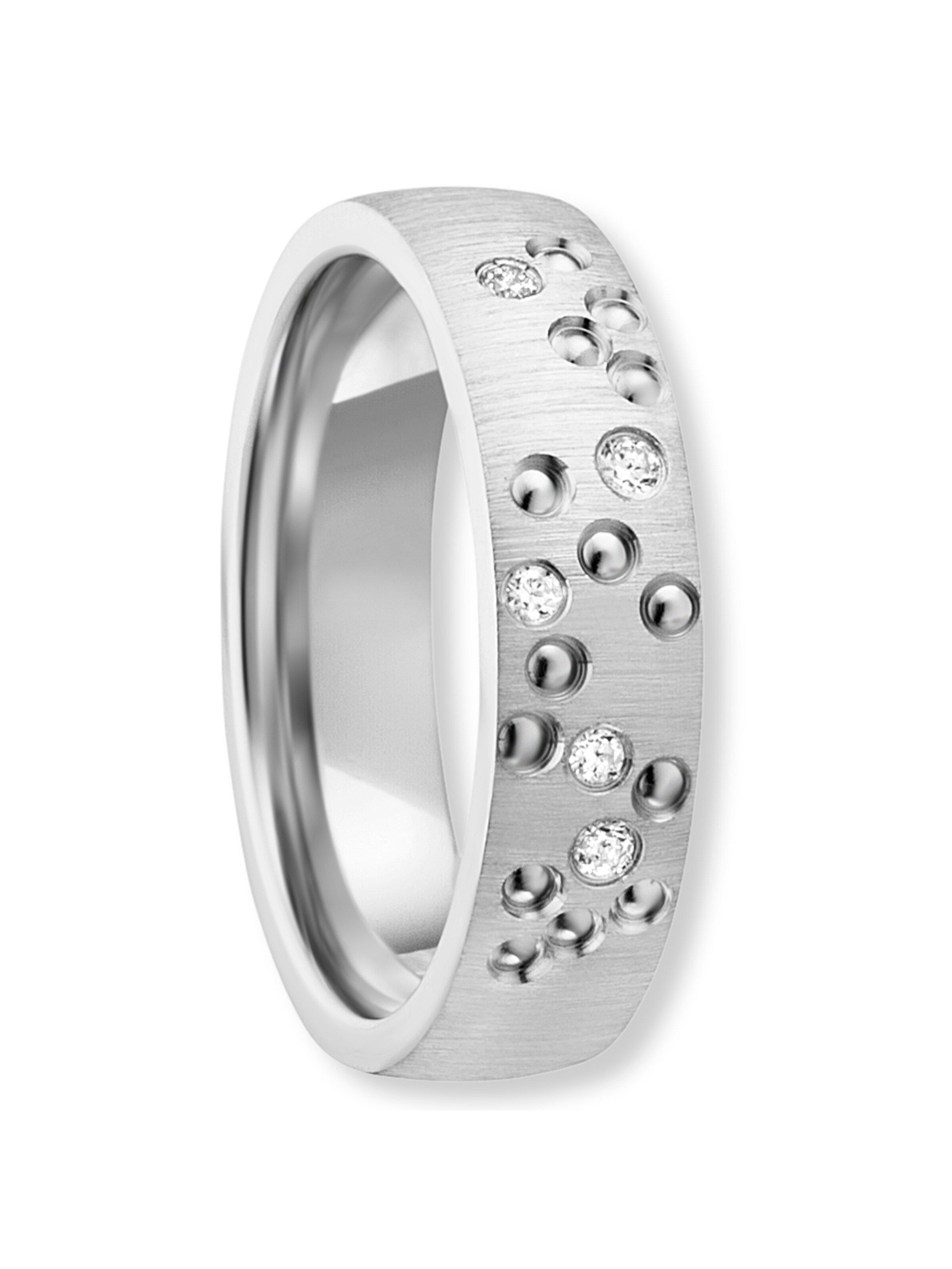 ONE ELEMENT Ring in Silber: Vorderseite