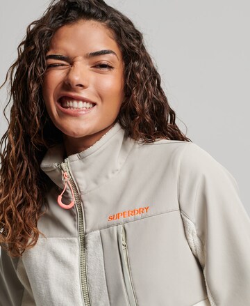 Superdry Fleecová mikina 'Hybrid Trekker' – béžová