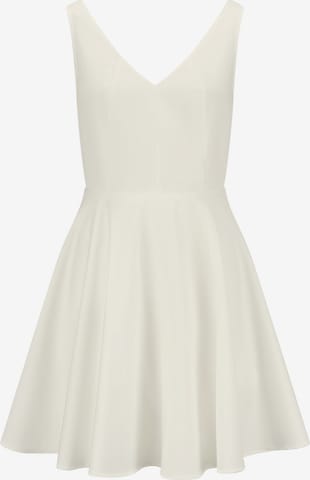 Robe de cocktail Nicowa en blanc : devant