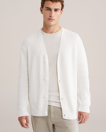 WE Fashion Вязаная кофта в Белый: спереди