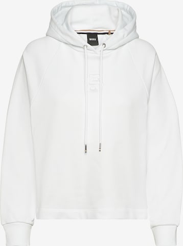 BOSS Sweatshirt 'Emaes2_BB' in White: front