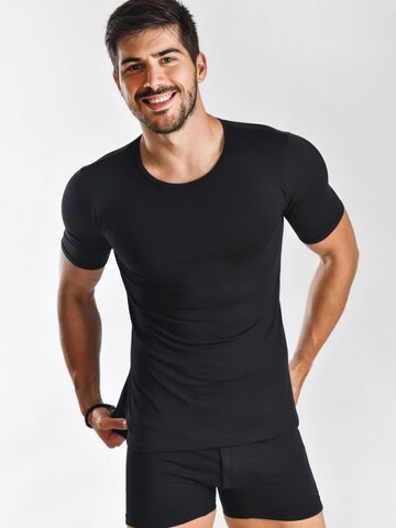Maxte Undershirt 'BASIC MAX T-Shirt Men 5er Pack' in Black