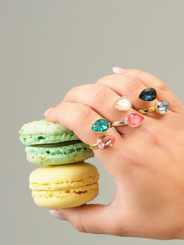 THE GEM STORIES JEWELRY - Anillo 'Light Rose Ignite Light Turquoise Ring' en rosa