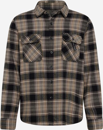 Brixton Button Up Shirt 'BOWERY' in Brown: front