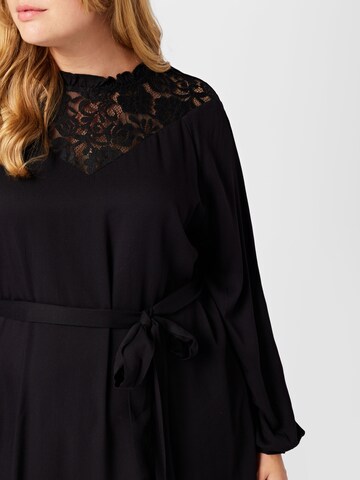 EVOKED - Vestido camisero 'Visuvita' en negro