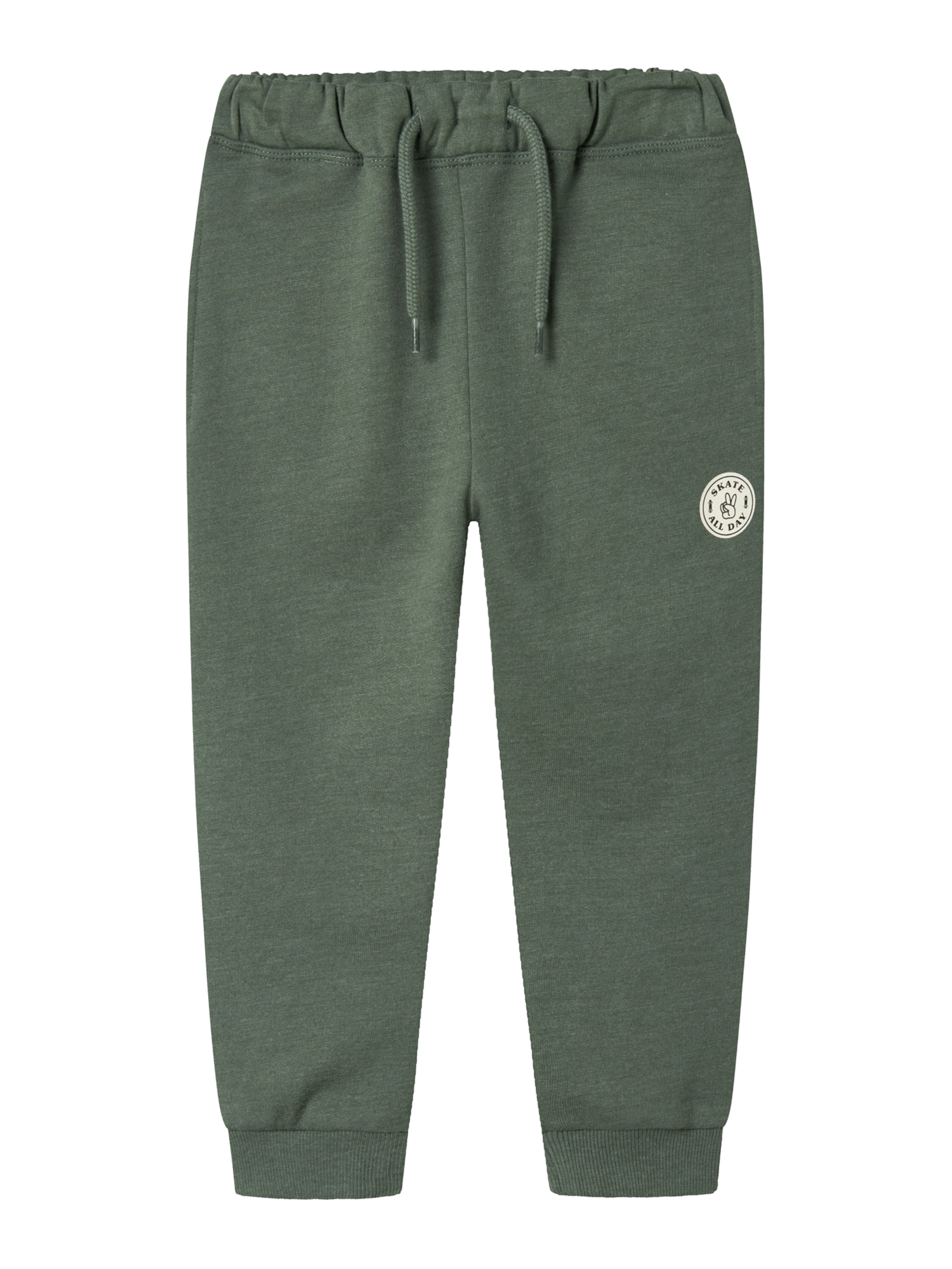 NAME IT Дънки Tapered Leg Панталон 'NMMOLAF' в зелено: отпред