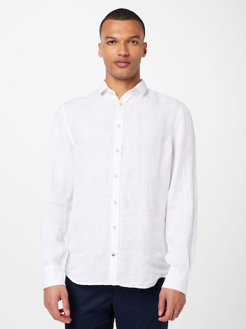 Coupe regular Chemise business COLOURS & SONS en blanc : devant