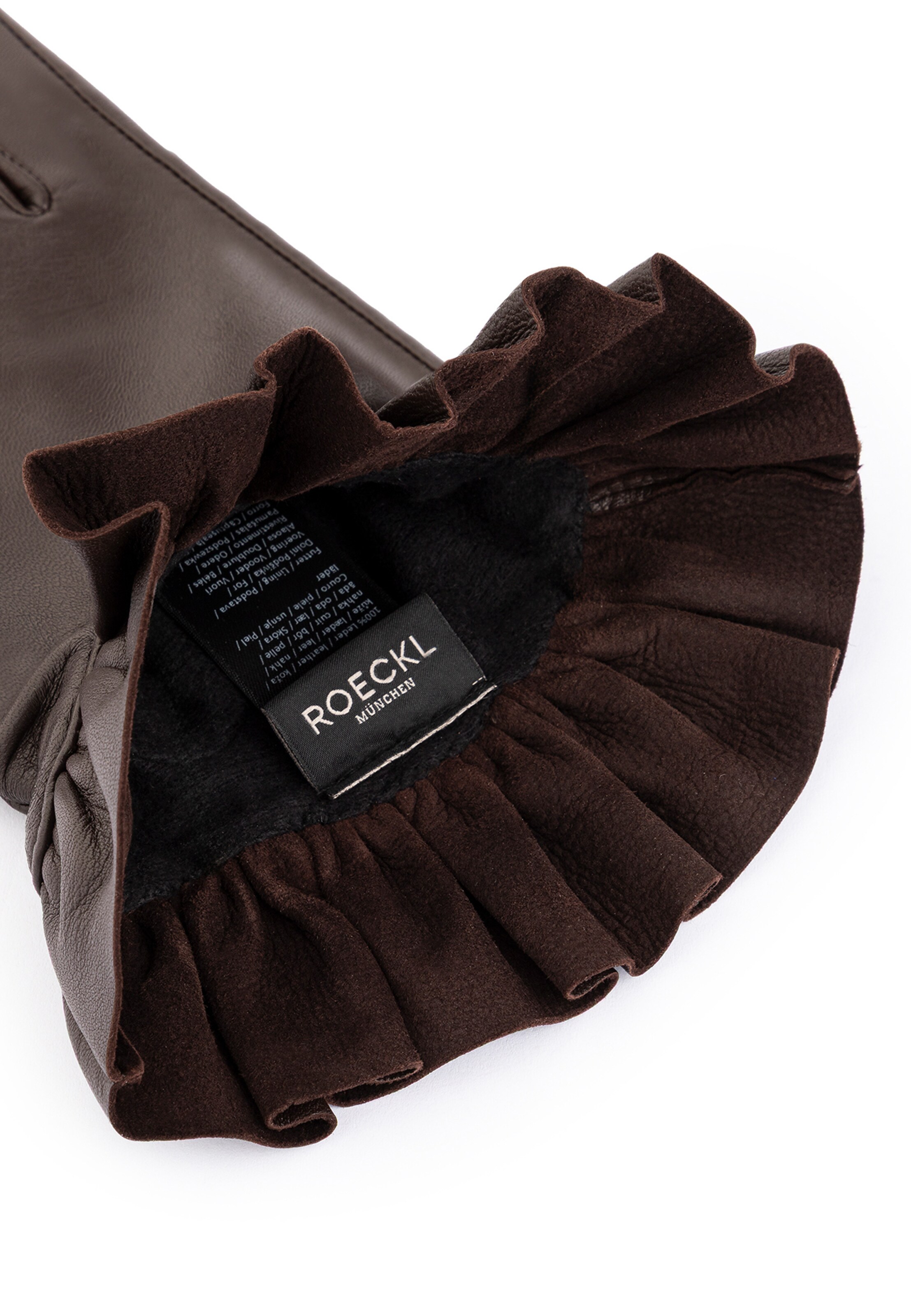 Roeckl Fingerhandschuhe 'Vichy' in Braun