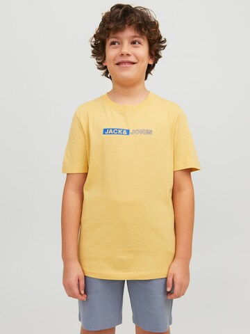 Jack & Jones Junior Shirt 'NEO' in Geel: voorkant