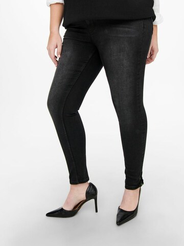 ONLY Carmakoma Slimfit Jeans 'Karla' i sort