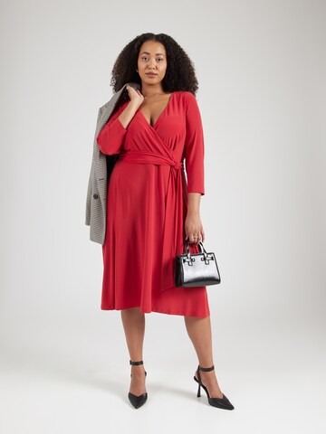 Lauren Ralph Lauren Plus Dress 'CARLYNA' in Red