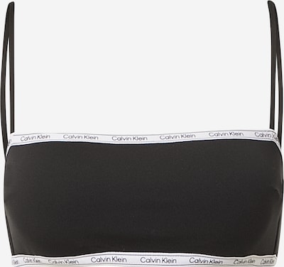 Calvin Klein Swimwear Top de bikini en negro / blanco, Vista del producto