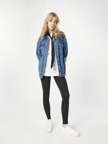 PIECES Skinny Leggings 'London Noos' in Zwart