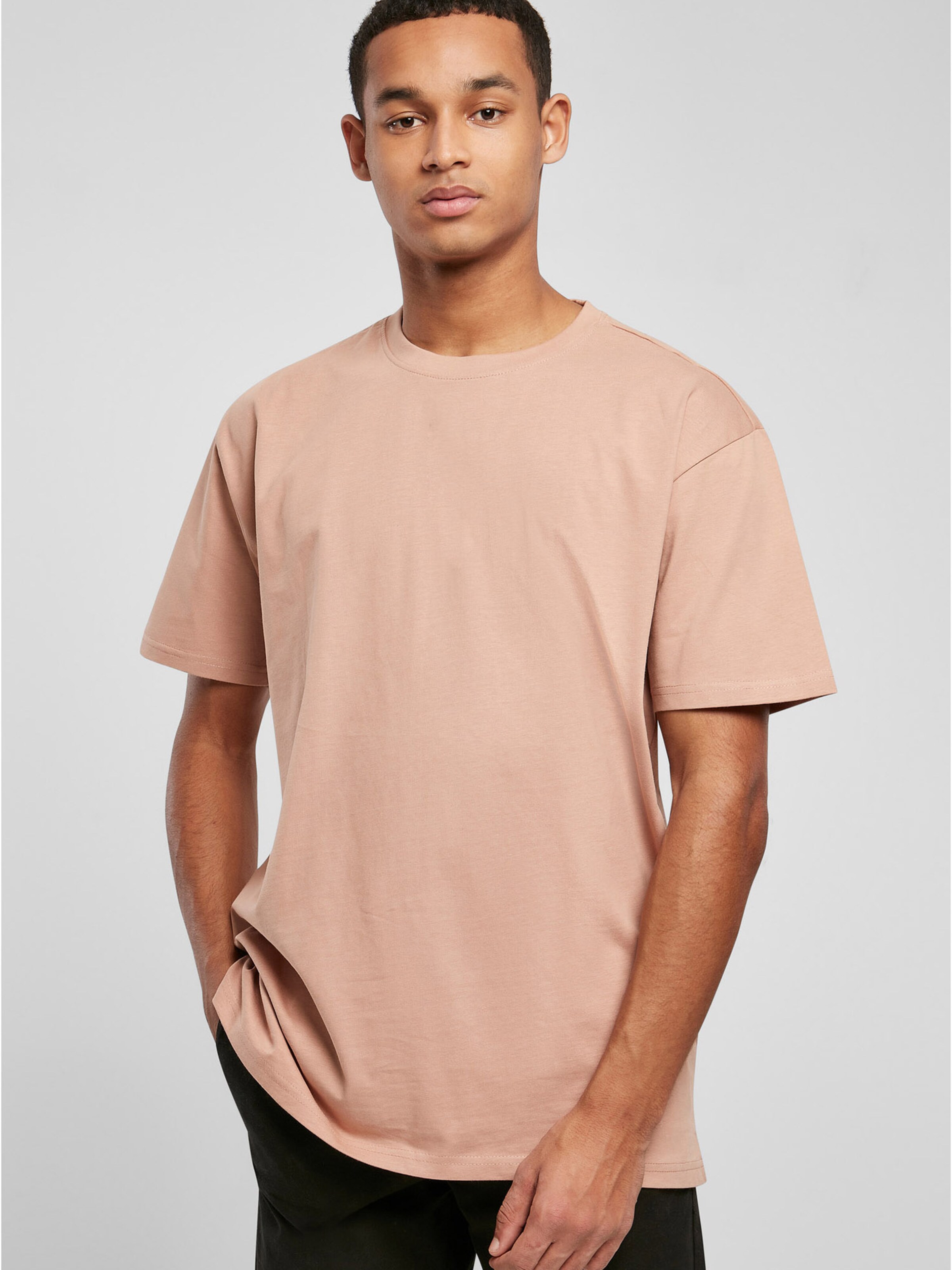 Männer Große Größen Urban Classics T-Shirt in Beige - MH56148 Männer Große Größen Urban Classics T-Shirt in Beige - MH56148