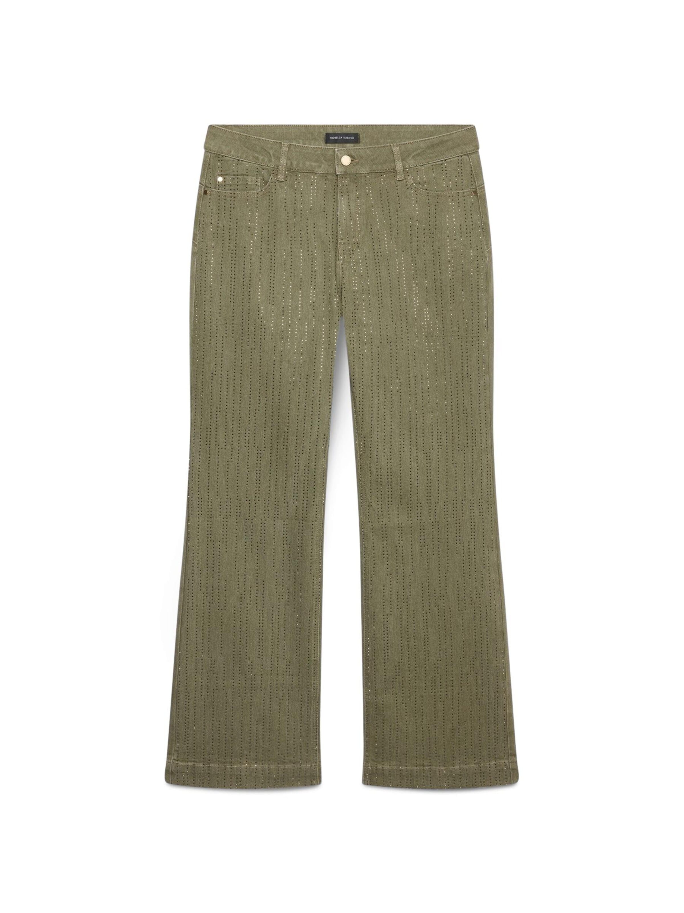 Fiorella Rubino - Pantalón en verde: frente