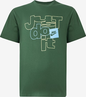 žalia Nike Sportswear Marškinėliai: priekis