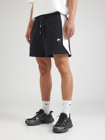 Nike Sportswear Loosefit Broek 'AIR' in Zwart: voorkant
