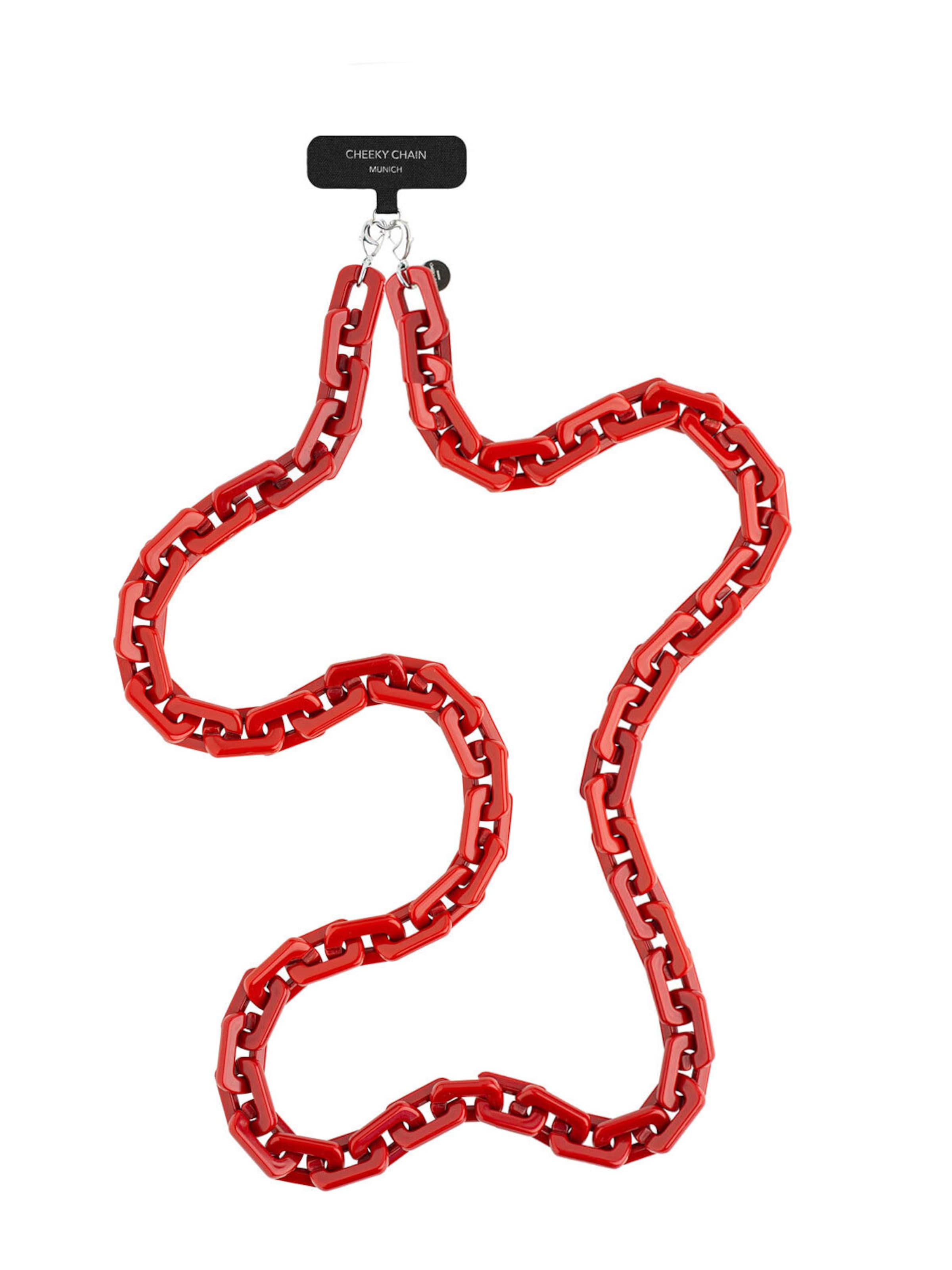 Cheeky Chain Munich Handykette 'Kelly' in Rot: Vorderseite