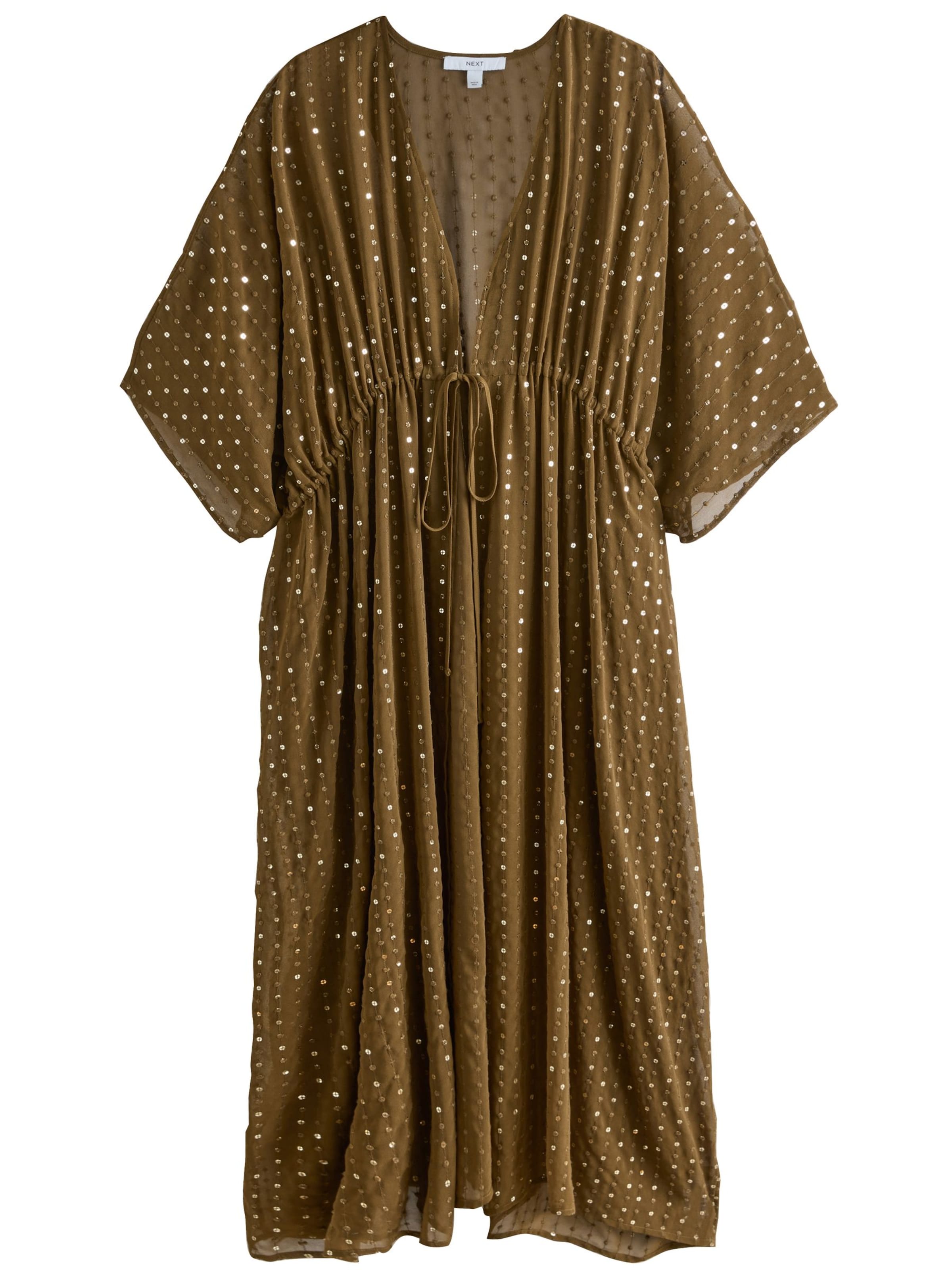 Next Φόρεμα παραλίας σε πράσινο: μπροστά