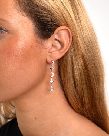THE-ARE - Pendientes en plata: frente