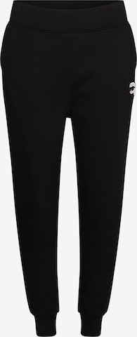 Karl Lagerfeld Alt kitsenev Püksid, värv must: eest vaates