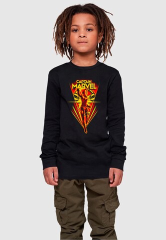 T-Shirt 'Captain Marvel - Flying V' ABSOLUTE CULT en noir : devant