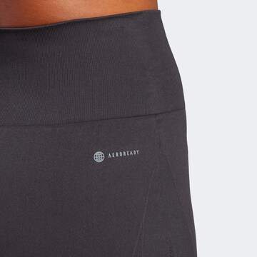Skinny Pantalon de sport 'Seamless' ADIDAS PERFORMANCE en noir