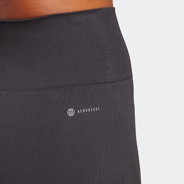 ADIDAS PERFORMANCE Skinny Sportovní kalhoty 'Seamless' – černá