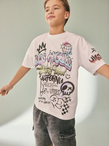 T-Shirt Next en blanc