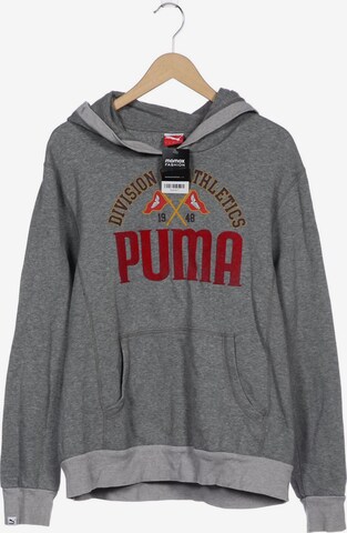 PUMA Sweatshirt & Zip-Up Hoodie in L in Grey: front