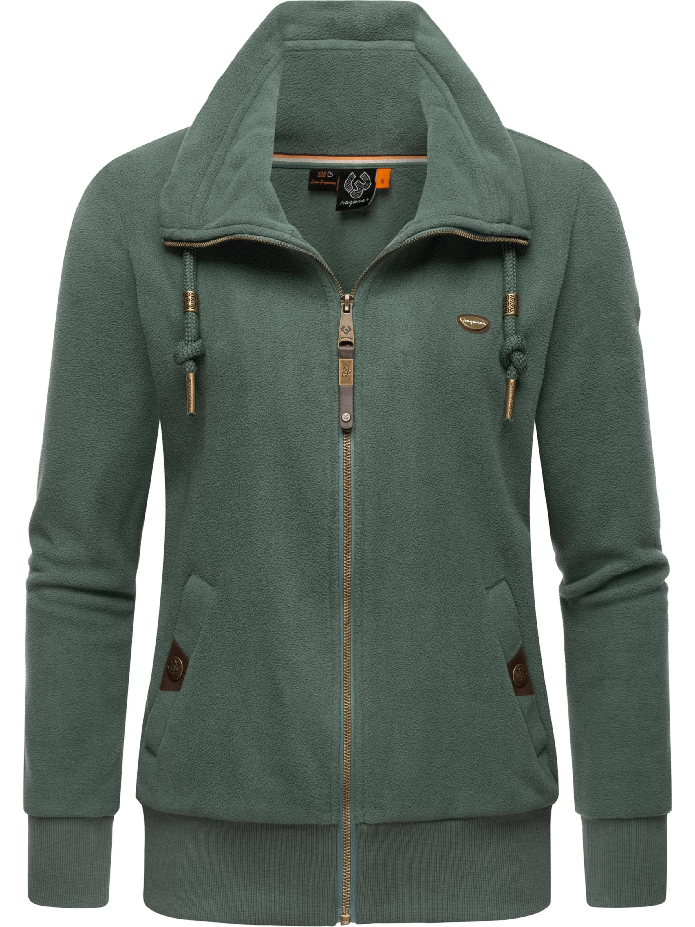 Ragwear Sweatvest 'Rylie' in Groen: voorkant