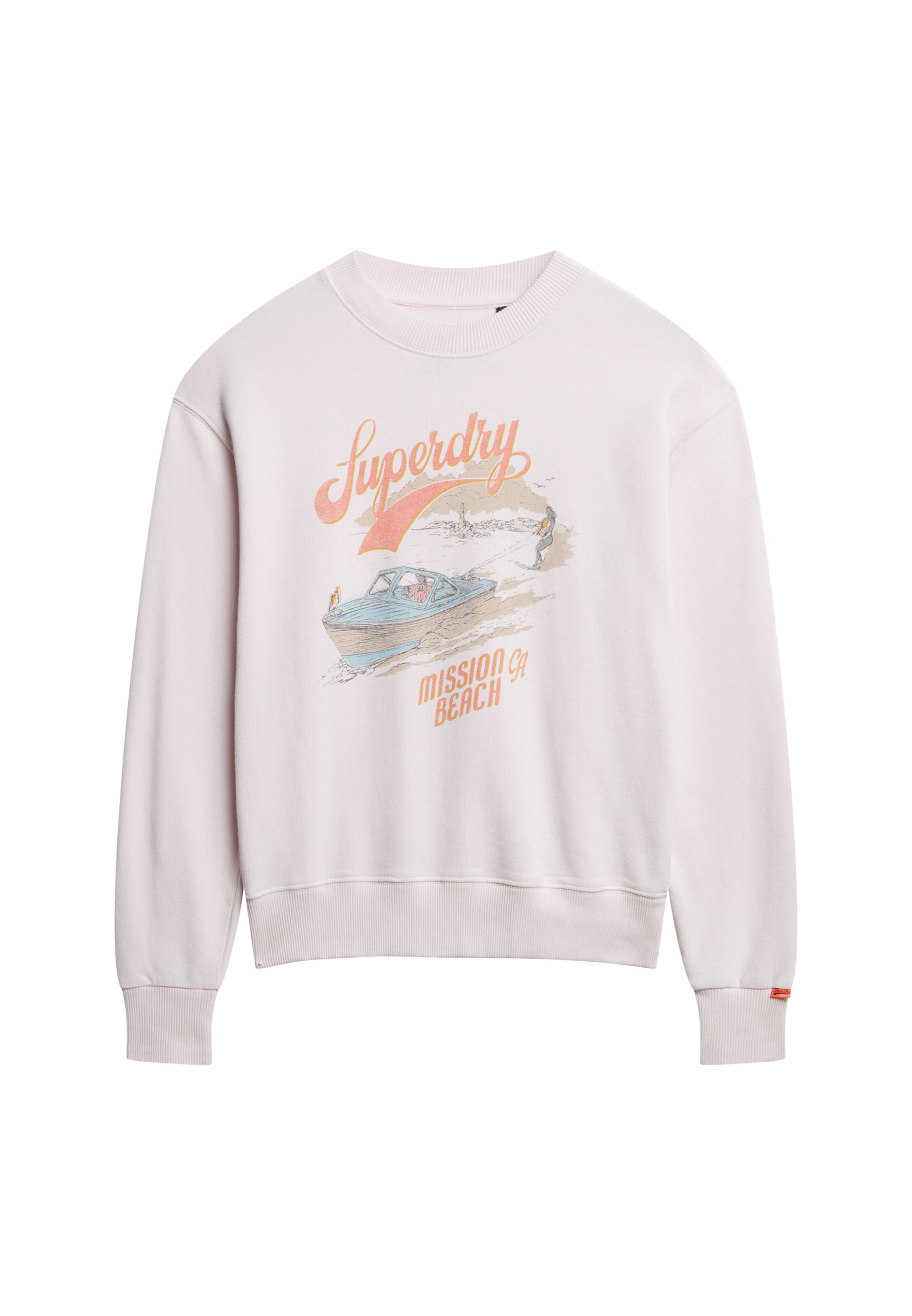 Sweat-shirt Superdry & Co en rose : devant