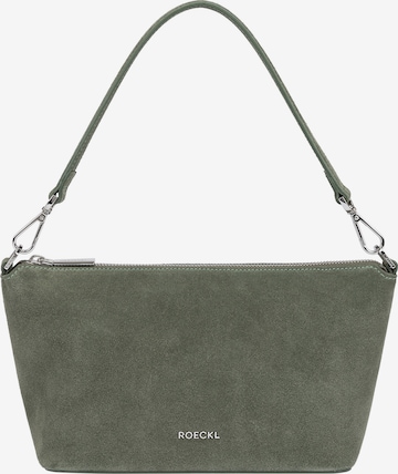 Roeckl Schoudertas 'GAIA UMHÄNGETASCHE VELOUR SMALL' in Groen: voorkant