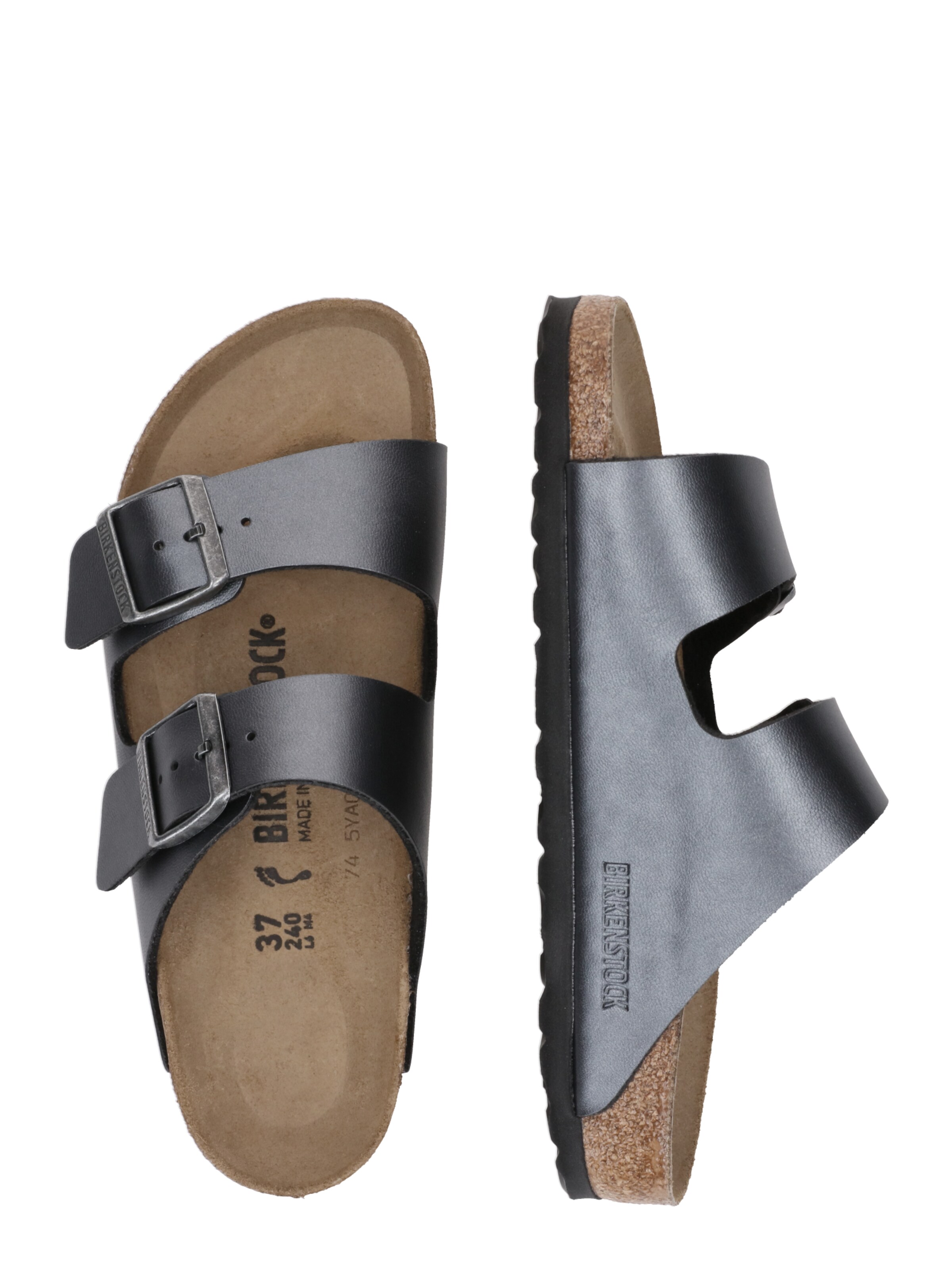 BIRKENSTOCK Plätu 'Arizona', värv must