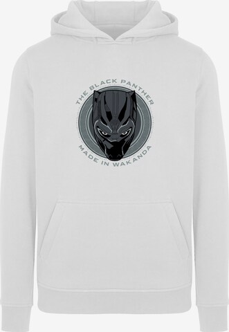 Sweat-shirt 'Marvel Black Panther Made in Wakanda' F4NT4STIC en blanc : devant