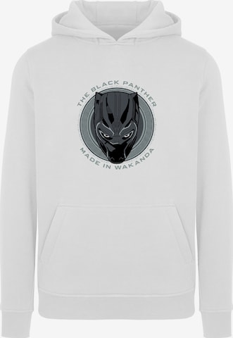 F4NT4STIC Sweatshirt 'Marvel Black Panther Made in Wakanda' in White: front