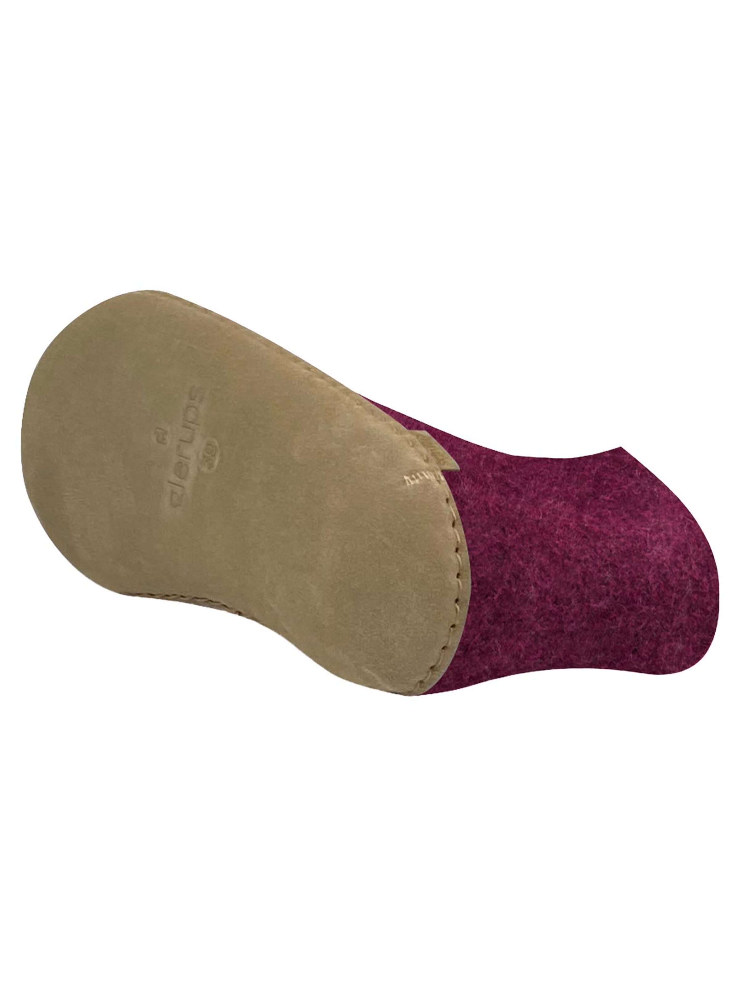 Glerups Slippers 'Ledersohle' in Purple
