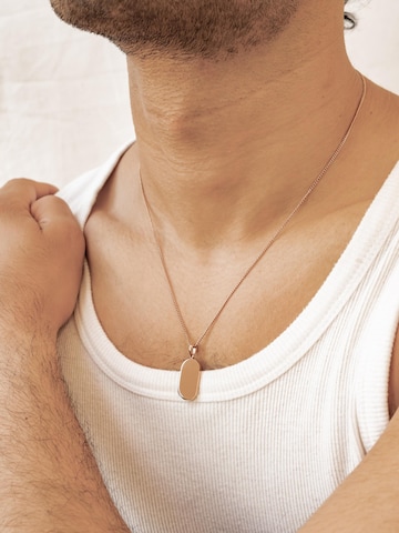 Hey Happiness Ketting 'Minimalist Tag' in Goud: voorkant