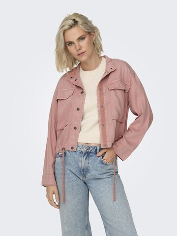 Veste mi-saison ONLY en rose : devant