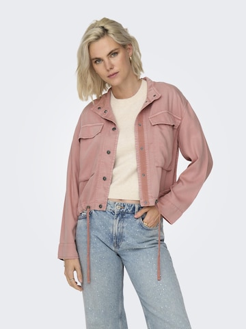 Veste mi-saison ONLY en rose : devant