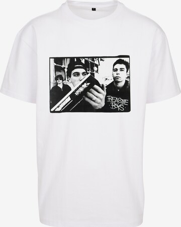 T-Shirt 'Beastie Boys Check your Head' Mister Tee en blanc : devant